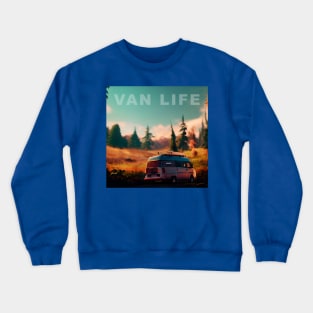 Van Life Camper RV Outdoors in Nature Crewneck Sweatshirt
